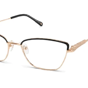 Armazon en metal color dorado con borde negro